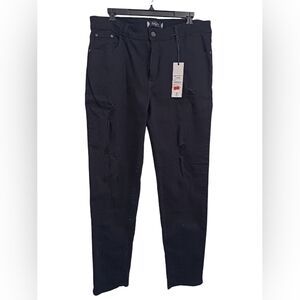 BRAND NEW!! Black Skinny Denim Ripped Jeans Size Junior 17/18 NEW WITH TAGS